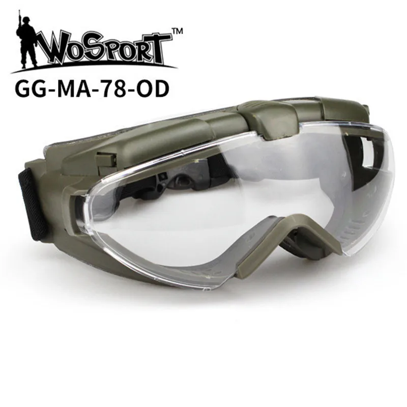 Gafas tácticas antiultravioleta y antiniebla, lentes de ventilador en la jungla, antiimpacto