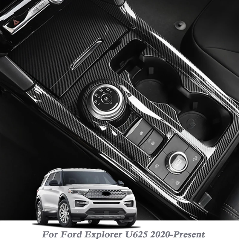

Car Styling For Ford Explorer U625 2020-Present Car Interior Gear Box Decorative Frame Sequins Interior Mouldings Auto Accessory