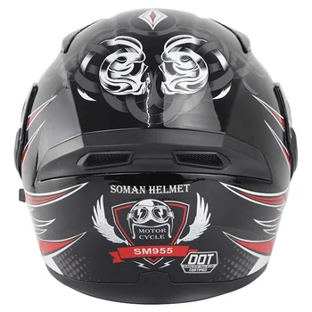 

Soman SM-X5 Flip up Dual Visors Motorbike Helmets Full Face Classic DOT Ventilate Motorcycle Helmet casco capacete moto motor
