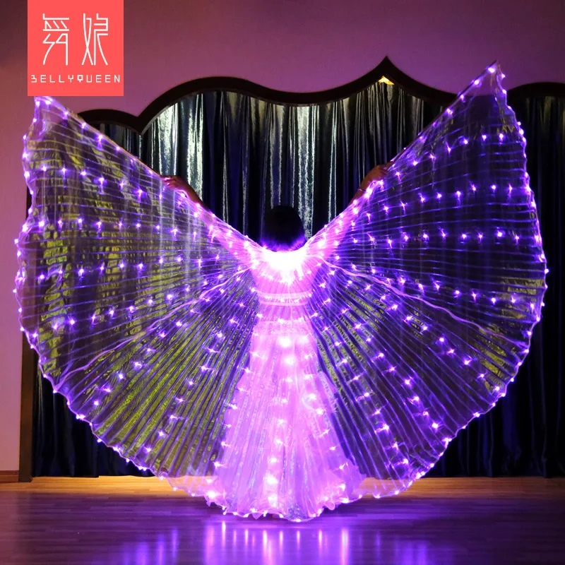 

Patented Color LED Shining Wing Dance Wing 360-Degree Large Wing Dancing Shining Dance Props Shining Golden Wing