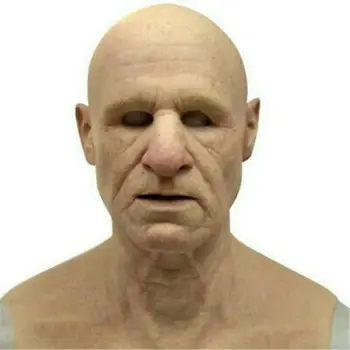 

Old Man Scary Wrinkle Mask Cosplay Full Head Latex Mask Halloween Scaring Props Horror Mask Old Man Head Helmet Real Masks
