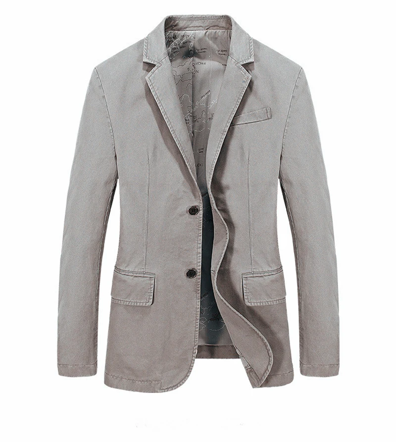 Masculino Blazers Men's Suit Jackets Hombre Solid Cotton Men's Jacket Slim Fit Groom's Clothes Smart Casual Mens Clothes MOOWNUC