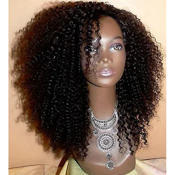 

LUFFYHAIR Kinky Curly Lace Front Wigs Short Brazilian Remy Human Hair 13x6 Lace Front Wigs 150% Density For Black Women