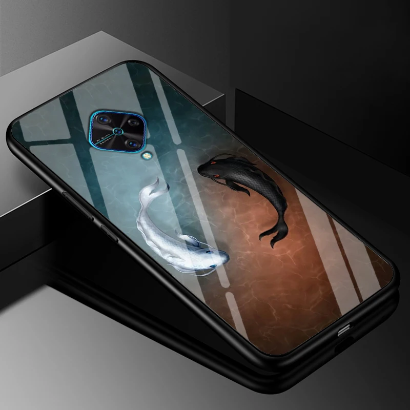 Premium Tempered Glass Back Case with Soft Bumper