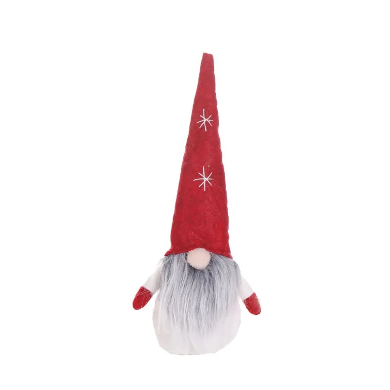 Cute Christmas Decoration Sitting Long Leg No Face Elf Doll Decorations For Festival Home Decor Kids New Year Gift - Цвет: 19B