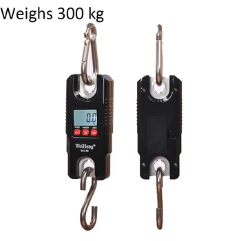 

1PC 300kg/660lb Electronic Mini Digital Hook Scale Luggage LCD Portable Stainless Steel Heavy Scale Weight Balance