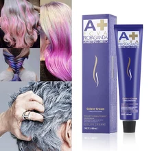 Популярный полезный 100 мл нетоксичный многоцветная Временная Краска для волос, Полупостоянный натуральный крем для окрашивания волос, Средства для укладки волос