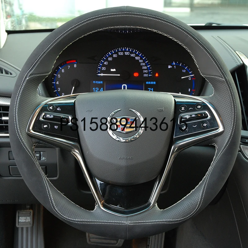 DIY Hand sewn leather steering wheel cover for Cadillac ATSL SRX XTS CT6 xt5 xt4 |