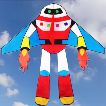 free shipping 2m robot kite fly toys for children kite ross reel line kite training windshock 3d doos vlieger flamingo kite new 1