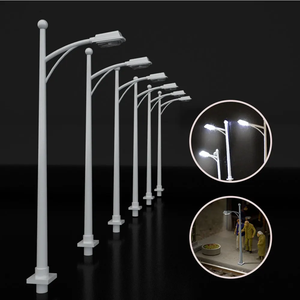 Railway Train lamp Diorama light Illumination Lamppost Model Sand Table Architecture Building Landscape 100pcs/lot