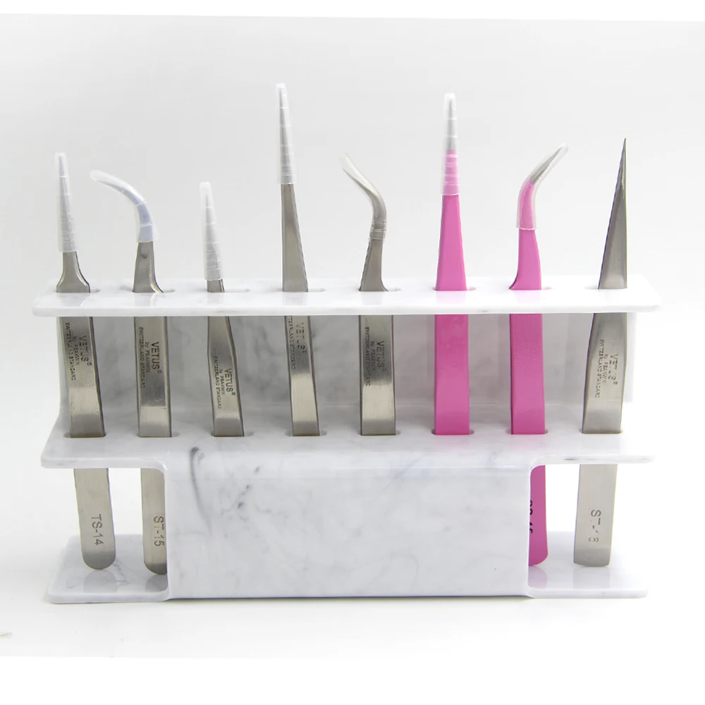 

Acrylic Eyelash extension Tweezers Storage Holder Durable Convenient Tweezers Stand Shelf Holder