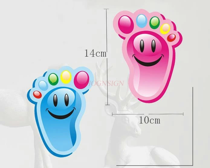Маленькие ноги детские следы самоклеющиеся наклейки на стену пол наклейки лестницы шаги наклейки водонепроницаемый