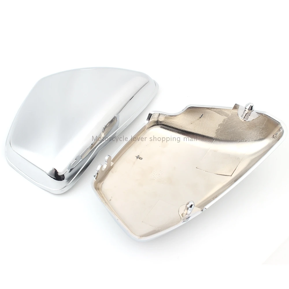 Battery Side Fairing Cover Protection Guard Chrome Motorcycle Accessories L&R Side For Yamaha XV700 750 1000 1100 Virago 1984-Up