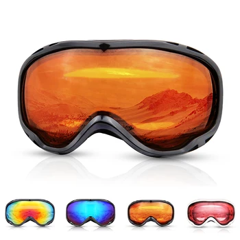 

Men Women Ski Goggles Double Layer Lens Snowmobile Eyewear Snowboard Glasses UV 400 Protection Anti-Fog Snow Skiing Mask