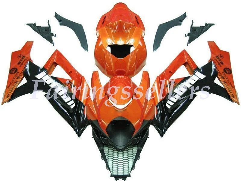 

Injection Molding ABS Motorcycle Fairings kit Fit Suitable For Suzuki GSX-R1000K7 2007 2008gsxr1000 07 Fairings Orange black