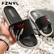 FZNYL/летние сандалии; обувь для мужчин и женщин; пляжные шлепанцы; утолщенные удобные модные домашние Вьетнамки; шлепанцы; модель года; Размеры 35-44