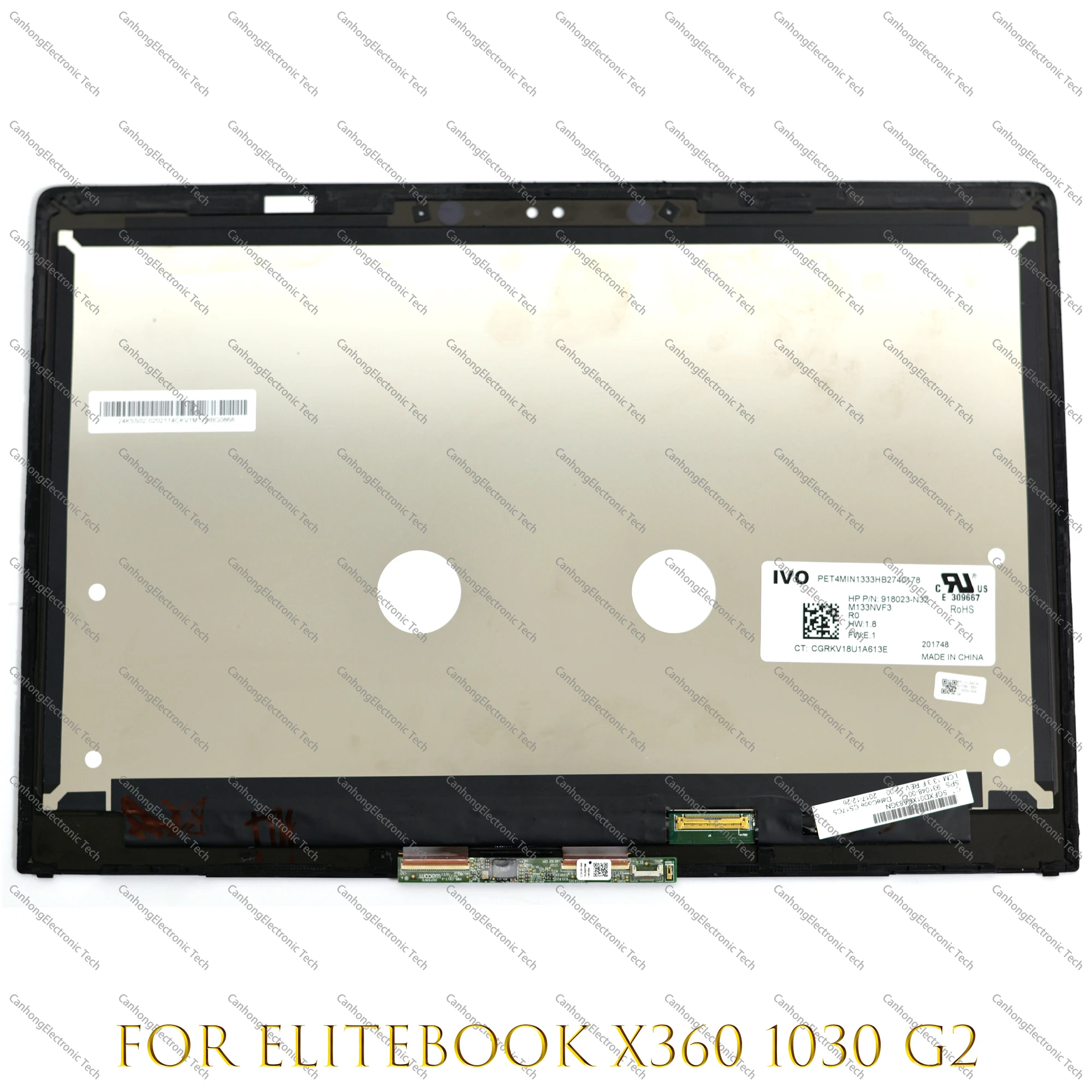 

13.3 Inch LED LCD Screen Touch Digitizer Replacement Assembly For HP EliteBook X360 1030 G2 FHD 1920*1080 917927-001