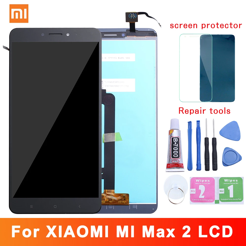 6 44 &quotОригинальный дисплей для XIAOMI Mi Max 2 LCD сенсорный экран с рамкой сменный Xiaomi Max2