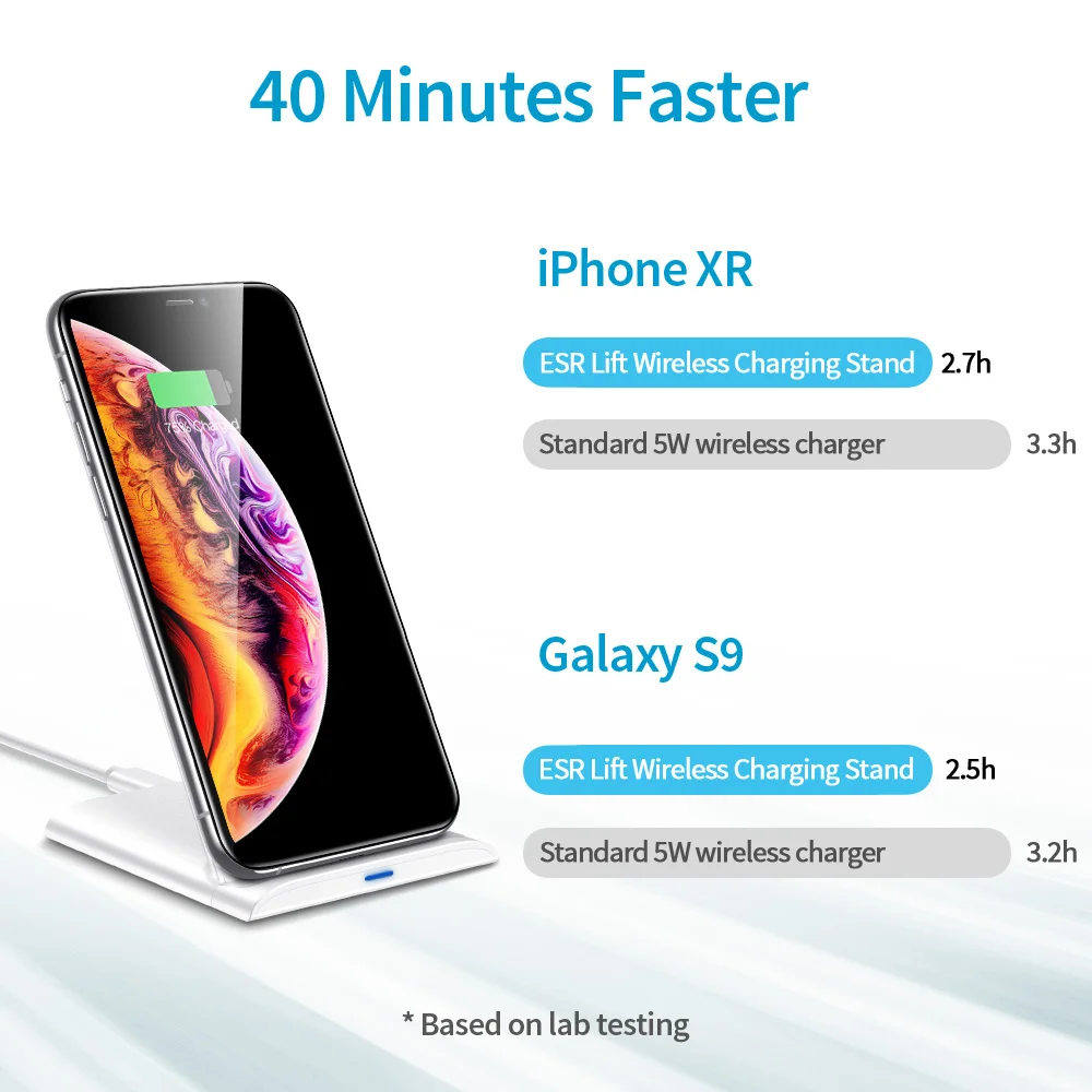 ESR быстрое Qi Беспроводное быстрое зарядное устройство 10 Вт 7,5 Вт для iPhone 11 Pro Xs Max Xr X 8 Plus подставка Быстрая зарядка для samsung S10 S9 S8 Plus