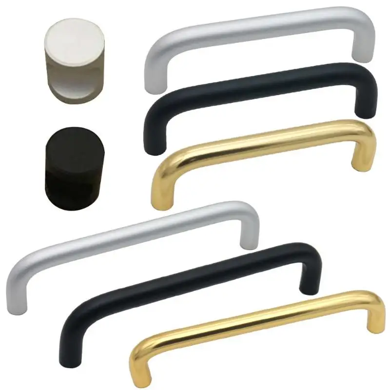 

Solid Aluminum Furniture Small Handles Hardware Kitchen Bathroom Cupboard Door Pulls Drawer Knobs Cabinet Handle