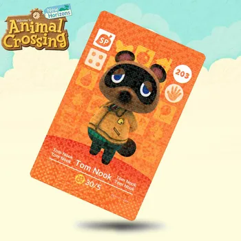 

203 Tom Nook (ACHHD) Animal Crossing Card Amiibo Cards Work for Switch NS 3DS Games