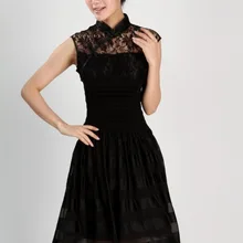 Летняя одежда, стиль, женское кружевное платье Cheongsam 2230-1, модное повседневное приталенное одноцветное платье Cheongsam