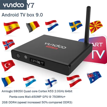 

yundoo Y7 Android TV box for spain support m3u smart tv