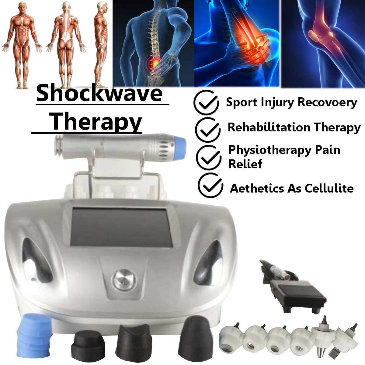 

High Quality Physical Shock Wave System Pain Therapy Machine For Pain Relief Pneumatic Shockwave Treatment ED treatment Device