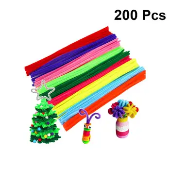 

200PCS DIY Twisting Rod Crafts Making Accessories Manual DIY Twist Sticks Early Educational Toy Colorful Wool Top For Kid