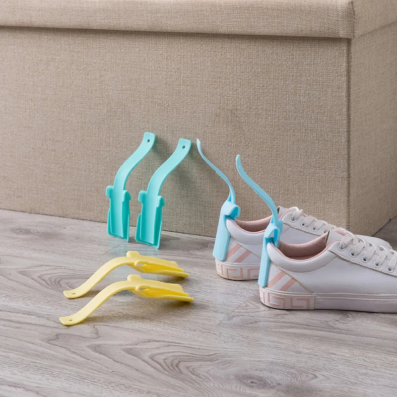 

G G 44PC Lazy Wear Shoe Horn Helper Unisex Shoehorn Shoe Easy on and off Shoe Sturdy Slip Aid Tool