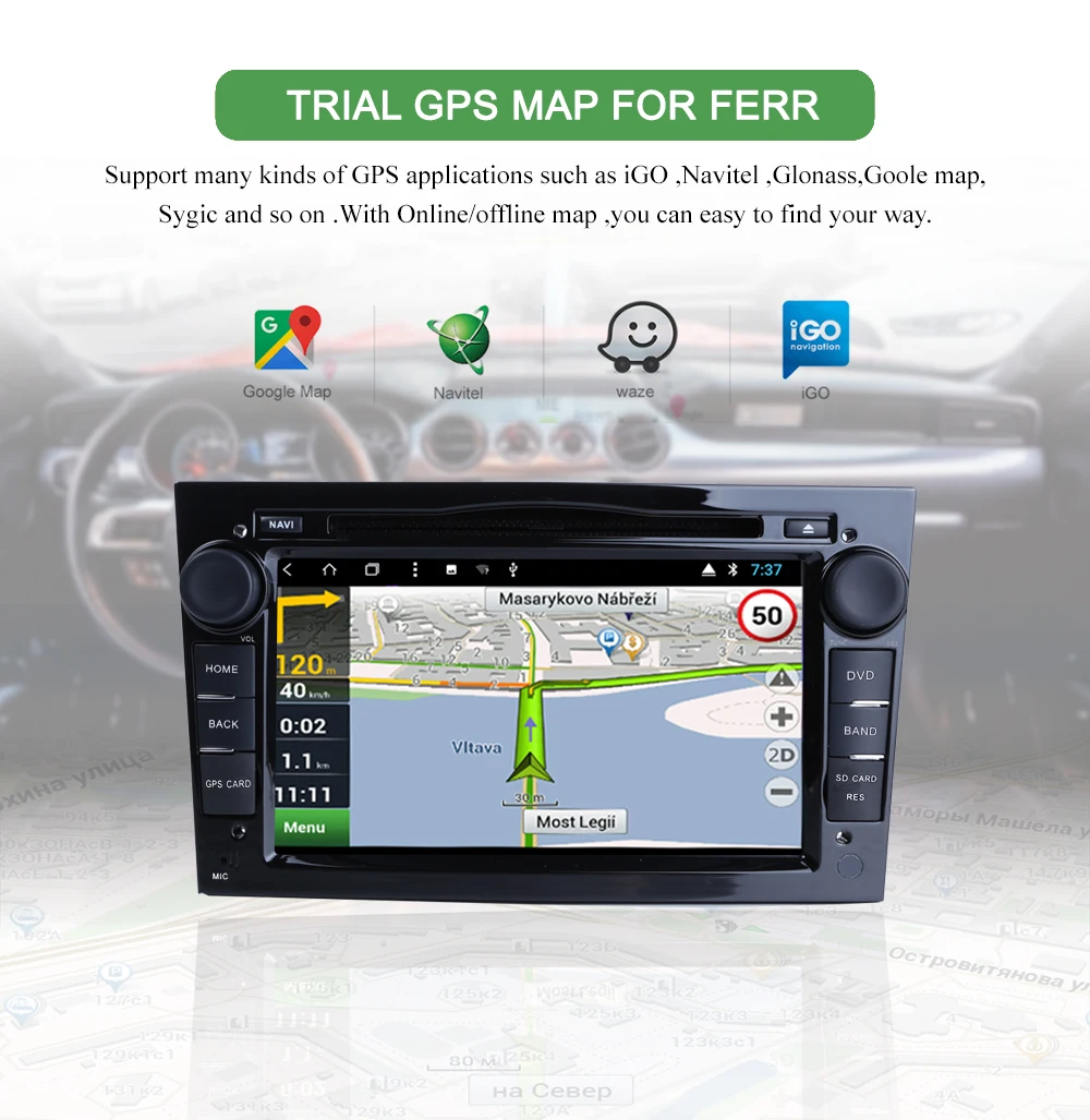 Sale Bonroad 2Din Android 9.0 Car Radio DVD Multimedia Player For Opel /Vauxhall/ Antara/ VECTRA /ZAFIRA /Astra  J GPS Navigation 9