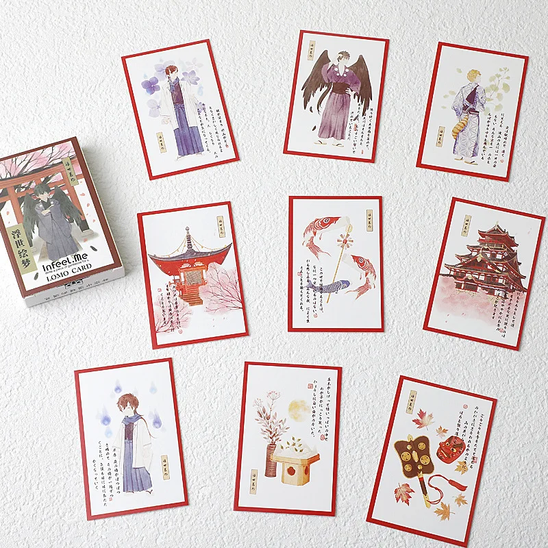 28 Sheets/Set Tarot Japanese Style Lomo Card Mini Postcard /Greeting Card/Birthday Letter Gift Card Message