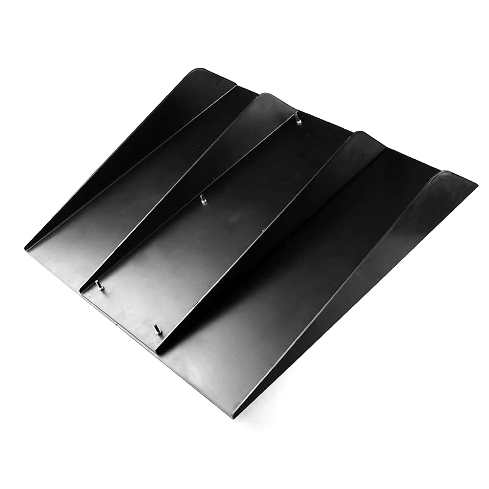 

Screw 4 Fins Universal Rear Bumper ABS Car Anti-scratch Accessories Diffuser Fin Black