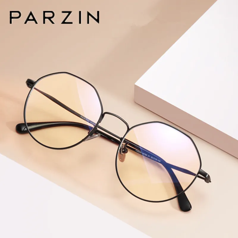  PARZIN Titanium Computer Glasse Anti Blue Light Glass Men Reading Goggles Protection Eyewear Eyegla