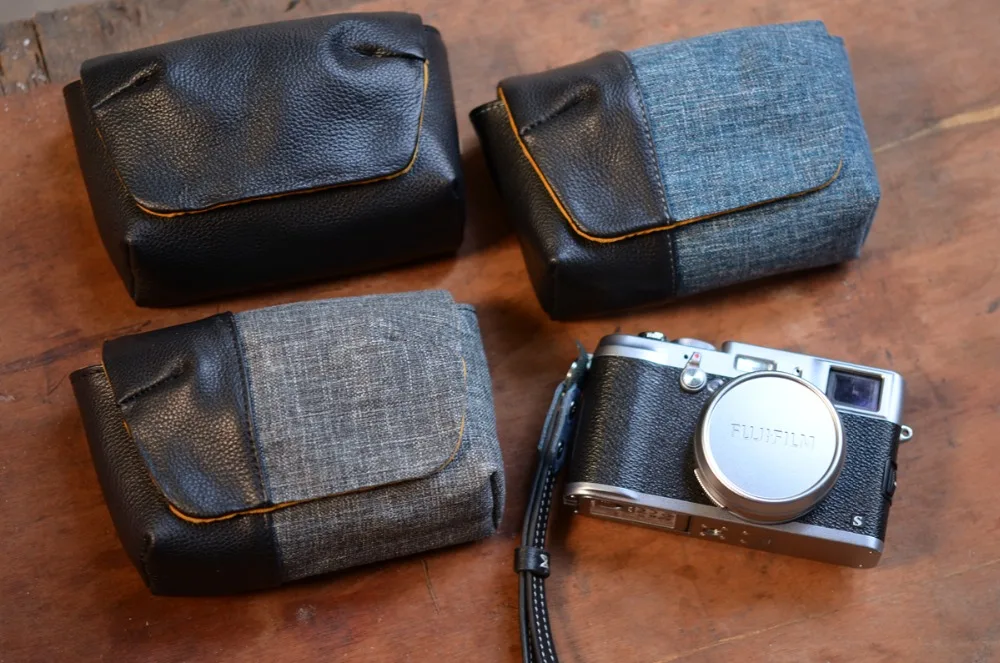 Me DSLR Waterproof Photo Camera Genuine leather Bag Body Case For