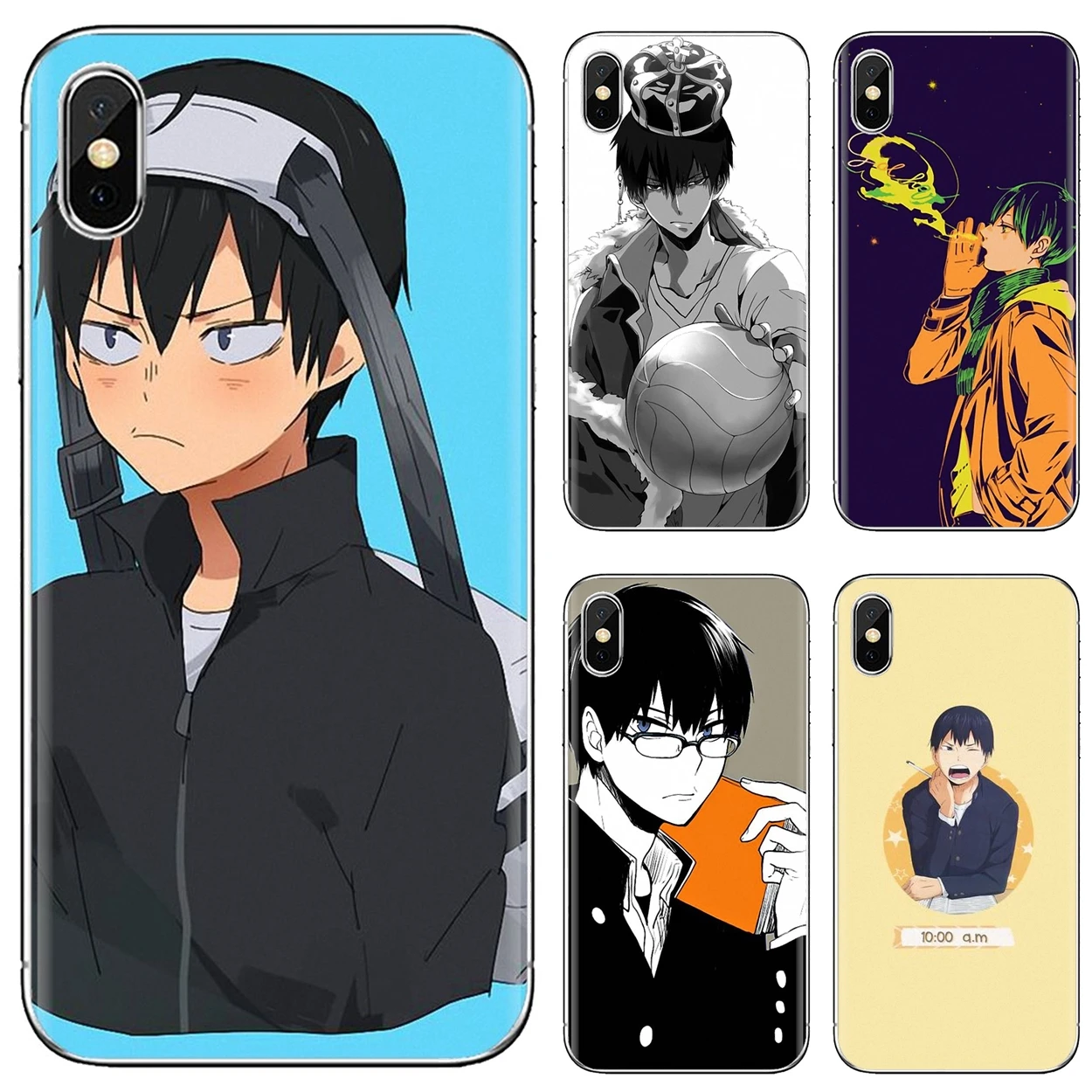 Мягкий чехол аниме kageyama tobio Haikyuu персонаж для Huawei Y6 Y5 2019 Xiaomi Redmi Note 4 5 6 7 8 Pro Mi A1 A2 A3 6X 5X