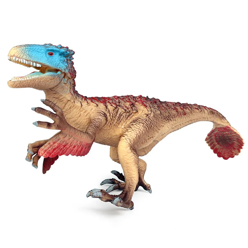 1 шт. коричневый цвет твердый перо коготь Utahraptor модель популярный маленький размер динозавр виды игрушки Топ Дети животных Тема вечерние подарки