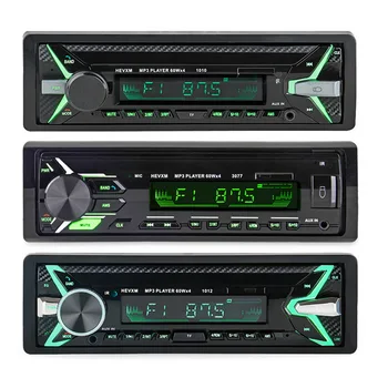 

Universal bluetooth car MP3 player hands-free call music colorful light version Car Radios Stereo Remote Control Bluetooth Audio