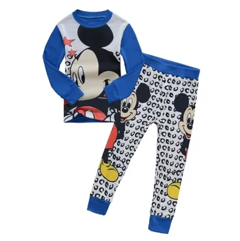

2020 Kids boy girls clothing pajamas set 100% Cotton Children Sleepwear 2 Pieces Cartoon Tops +Pants Toddler Kid Clothes Pyjamas