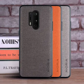 

Case for Oneplus 8 8 Pro coque Luxury textile Leather skin soft TPU hard phone cover for Oneplus 8 8 Pro case