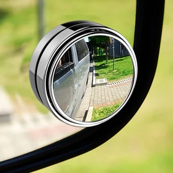 

1pcs 2pcs Car 360 Degree Blind Spot Mirror Wide Angle Round Convex Mirror Small Round Side Blindspot Rearview Parking Mirror