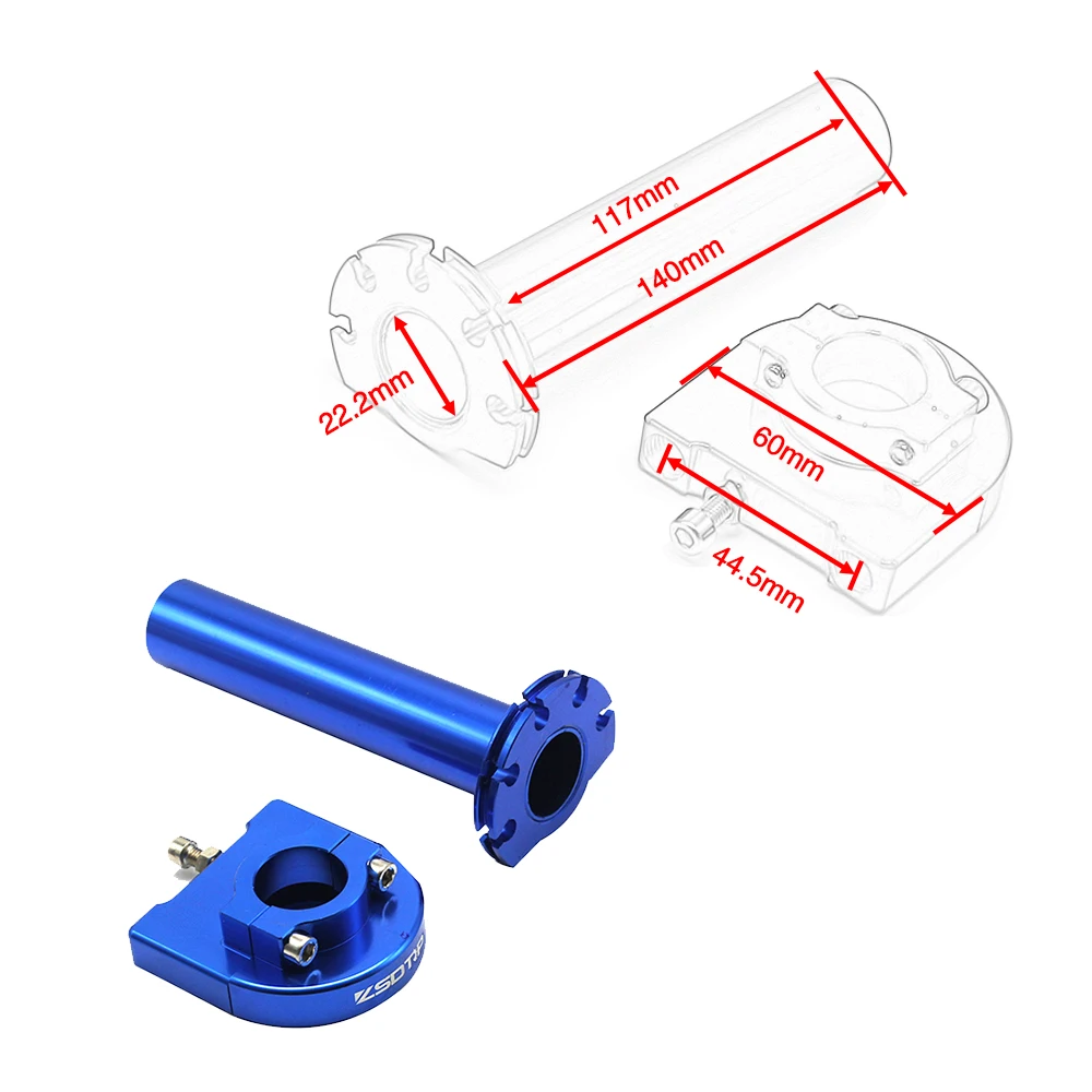 Ручки для мотоцикла SCL Racing ZSDTRP 7/8 дюйма 22 мм CNC алюминиевая рукоятка регулятора с
