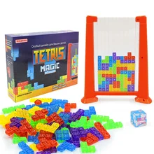 Tik tok tetris quebra cabeça jogo crianças pai criança brinquedos blocos de construção intelectual