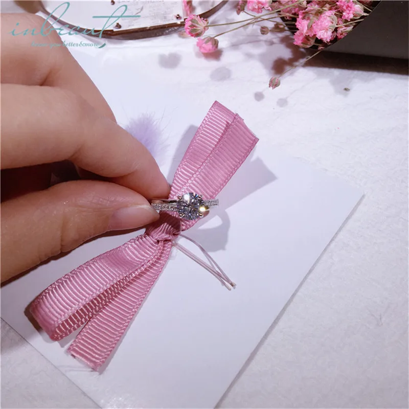 inbeaut S925 Sterling Silver Brilliant Cut Ring for Female Original Twinkling Perfect 1 Ct Simulated Diamond Wedding Rings Gift