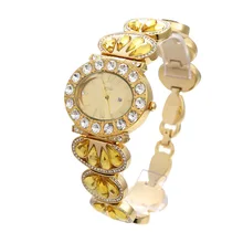 TPL Diamond Watches Round Luxury women's Watch Fashion Date Quartz Iced Out Bling Watch Gold-plated diamond