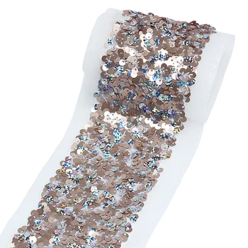 

(15 yards/lot) New arrival 3“ 75mm scatter sequin ribbon