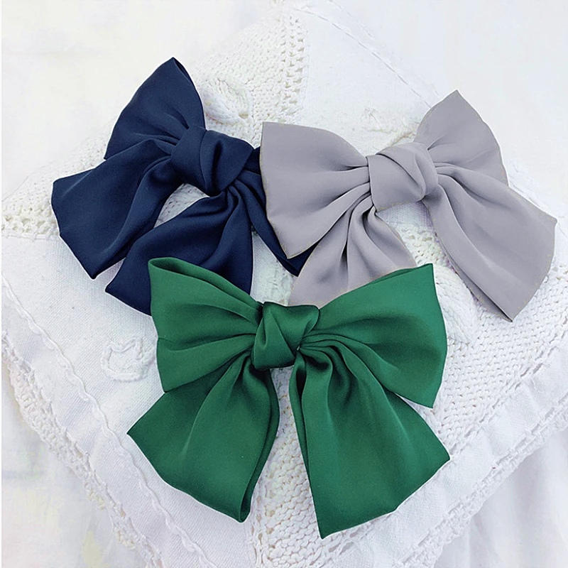 

Headdress Female For Women Girls Bow Hair Clip Korean Polular Sonic Hot Ins Net Red Scarf Haipins Square Hair Accessories