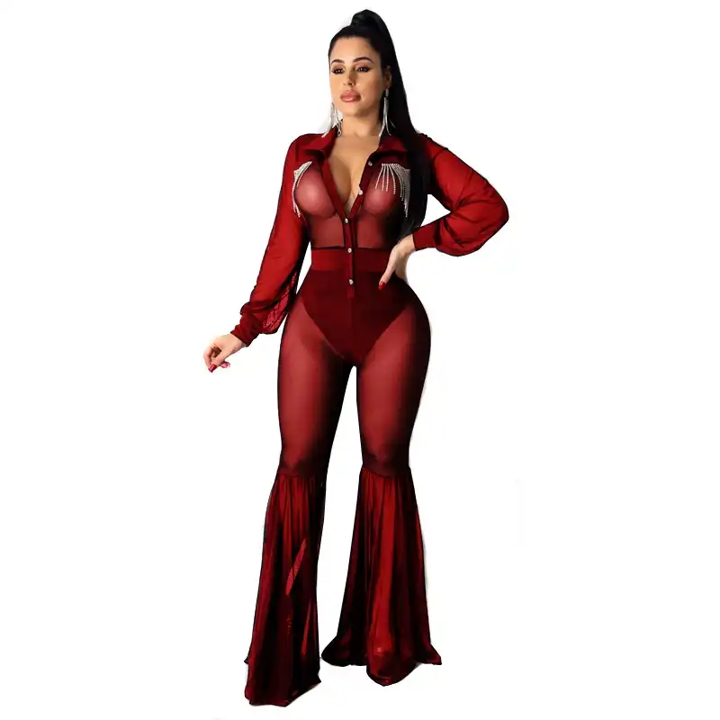 flare pants jumpsuit