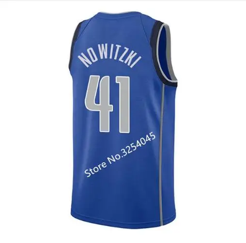 Новинка#77 Luka Doncic#1 Dennis Smith Jr#41 Dirk Nowitzki рубашка с отворотами прошитая американский размер S-XXL наивысшего качества - Цвет: 5