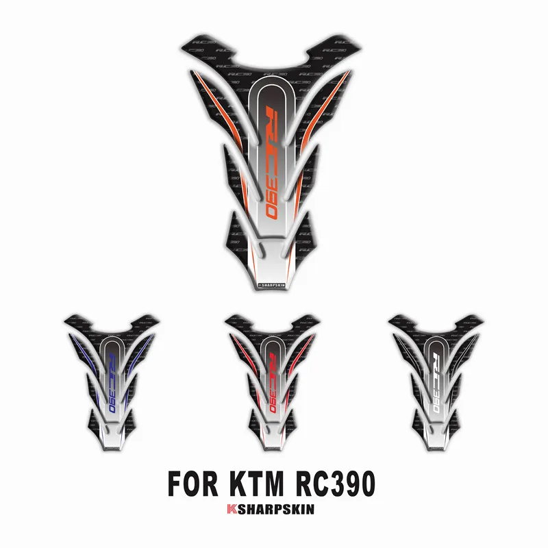 

New Sale motorcycle 3D fuel tank pad protection creative stickers reflective sticker for KTM RC390 rc 390
